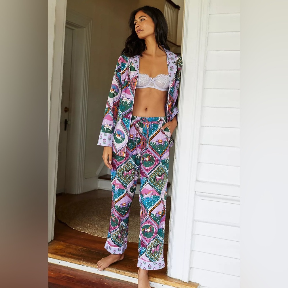 Printfresh + Anthropologie LS Horse Equestrian Sleep Set